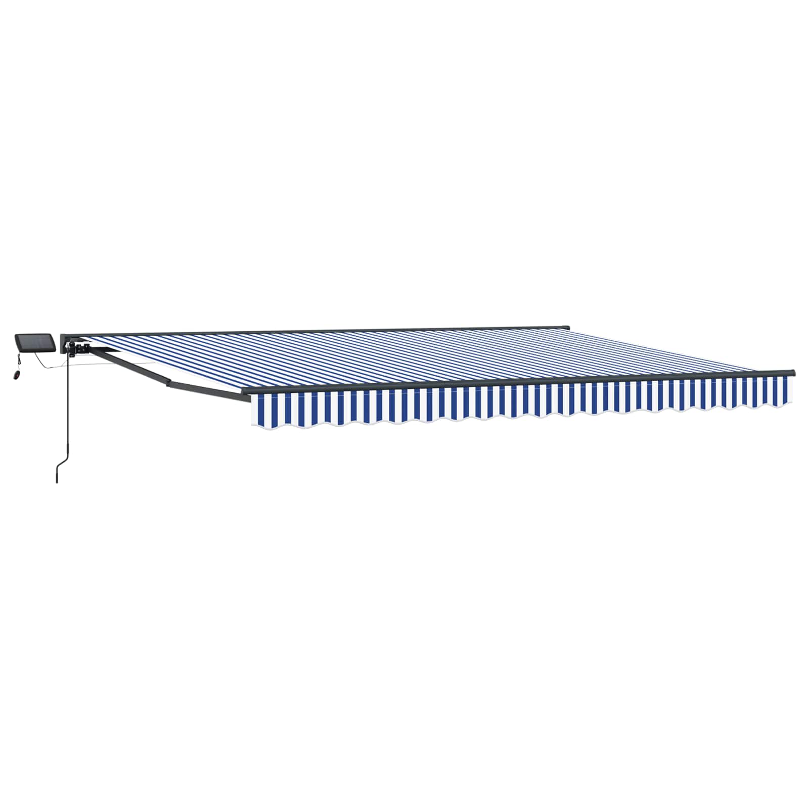 Manueller Markisenrahmen mit LEDs 4,5 × 3 m