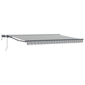 Manueller Markisenrahmen mit LEDs 4,5 x 3,5 m
