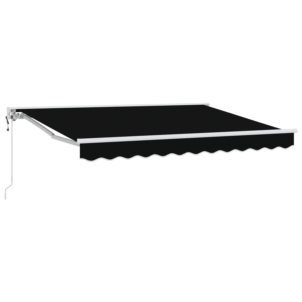 Elektrische ausziehbare Markise Schwarz 3 x 2,5 m