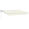 Elektrische ausziehbare Markise Creme 3,5 x 2,5 m