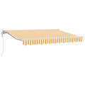 Elektrische ausziehbare Markise Orange 3,5 x 2,5 m