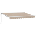 Elektrische ausziehbare Markise Beige 3,5 x 2,5 m