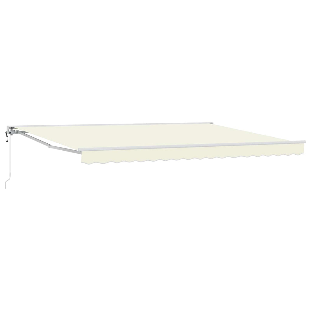 Elektrische ausziehbare Markise Creme 4 × 3,5 m