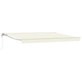 Elektrische ausziehbare Markise Creme 4,5 × 3 m