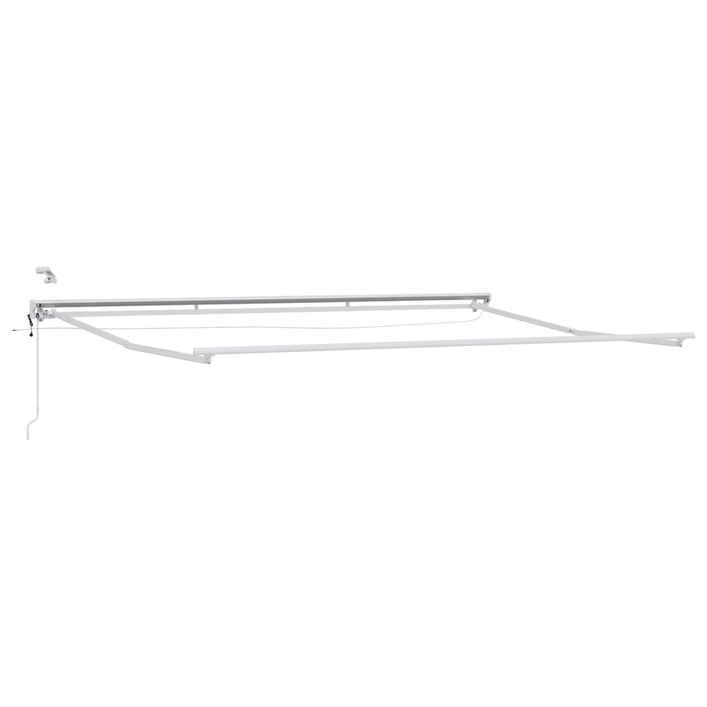 Elektrische ausziehbare Markise Blau und Weiß 4 x 3 m