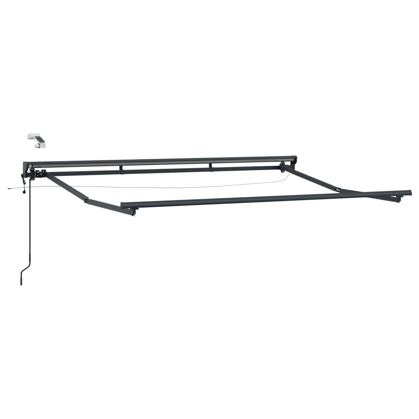 Elektrische ausziehbare Markise Grün, Weiß, Anthrazit 3,5 x 2 m