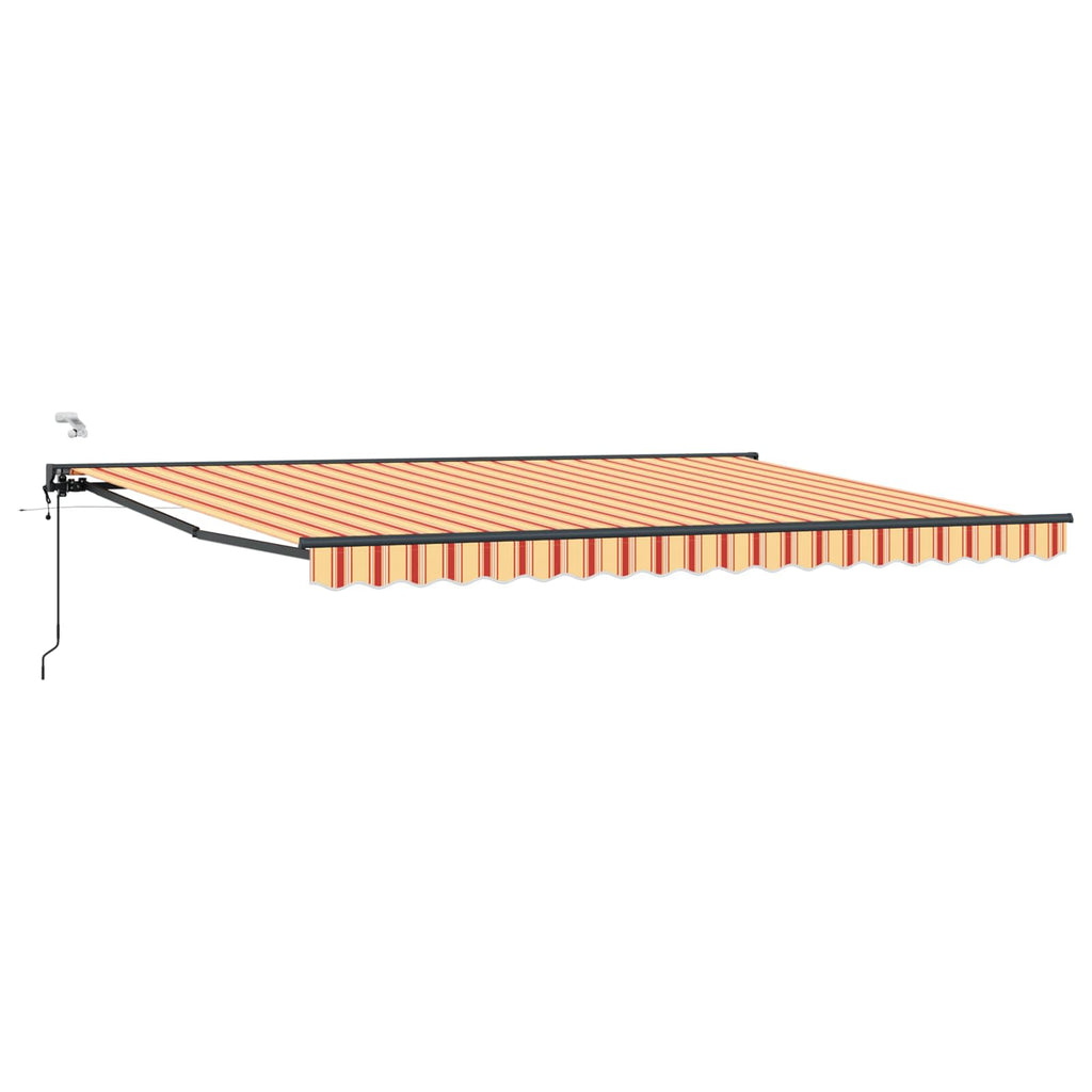 Elektrische ausziehbare Markise Gelb, Orange, Anthrazit 4 x 3 m