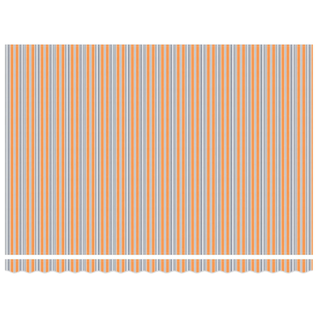 Elektrische ausziehbare Markise Blau, Orange, Weiß 4 x 3 m
