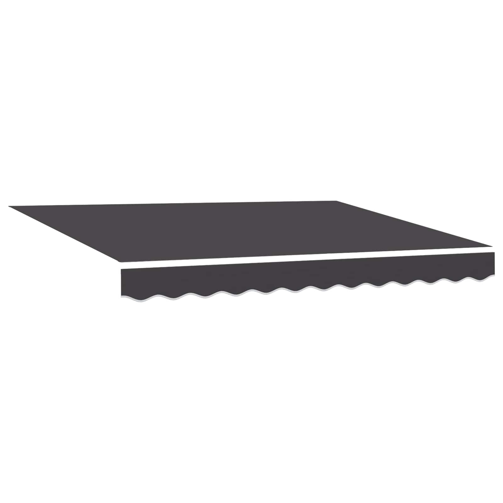 Elektrische ausziehbare Markise Anthrazit und Grau 3,5 x 2,5 m
