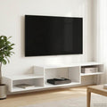 Wandmontierter TV-Schrank Wandhalterung Weiß 150 x 28 x 26 cm