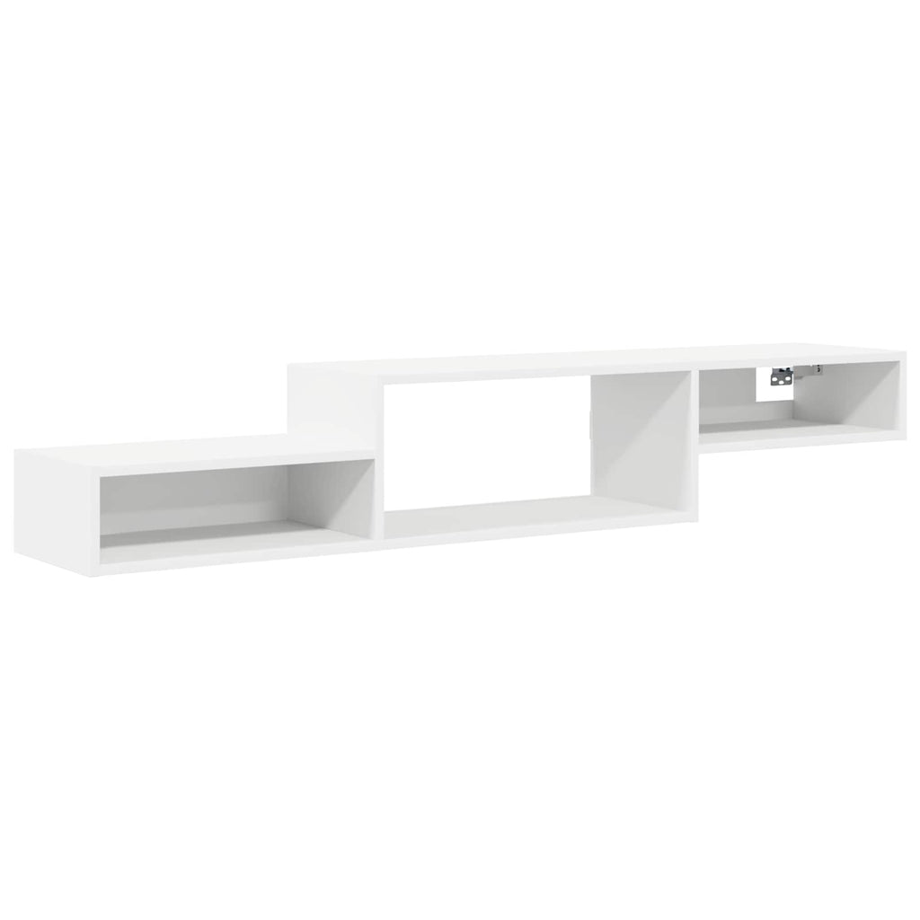 Wandmontierter TV-Schrank Wandhalterung Weiß 150 x 28 x 26 cm