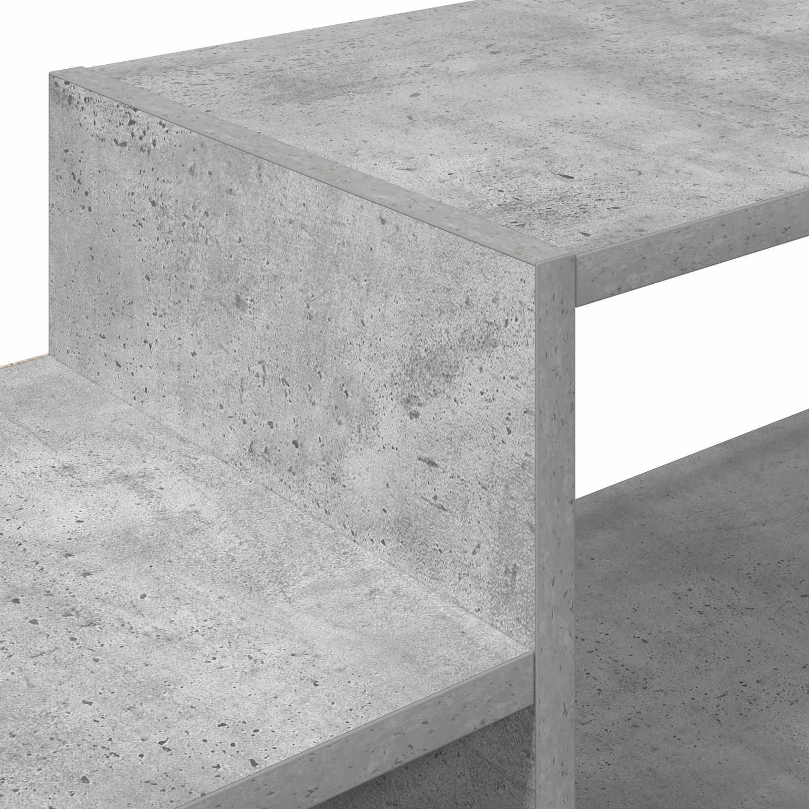 Wandmontierter TV-Schrank Wandhalterung Betongrau