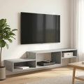 Wandmontierter TV-Schrank Wandhalterung Betongrau