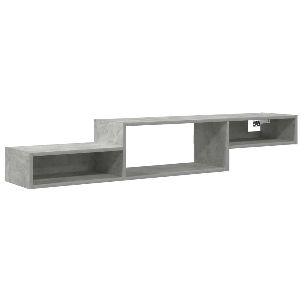 Wandmontierter TV-Schrank Wandhalterung Betongrau