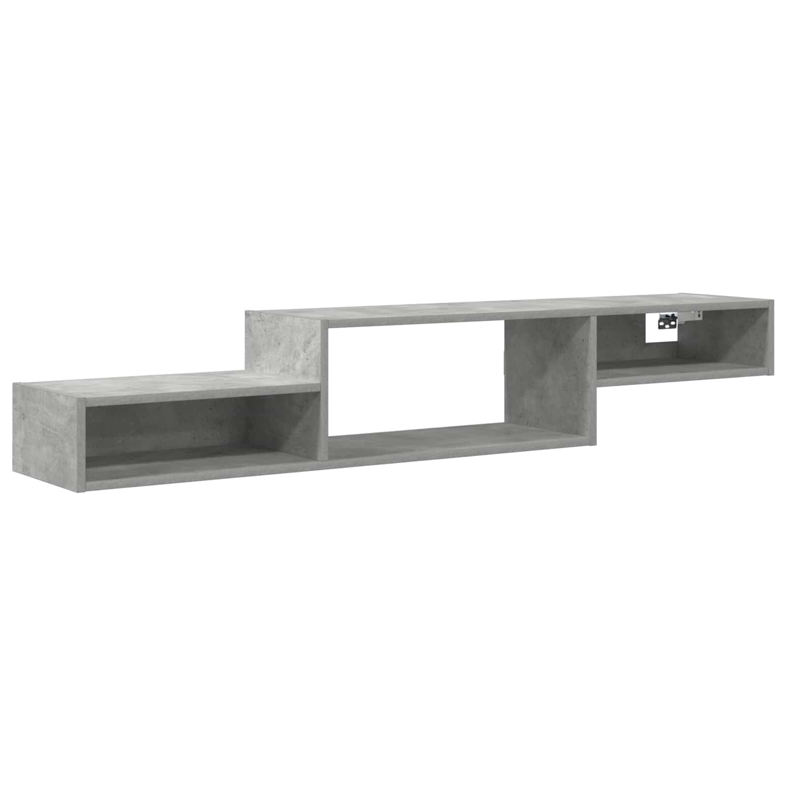 Wandmontierter TV-Schrank Wandhalterung Betongrau