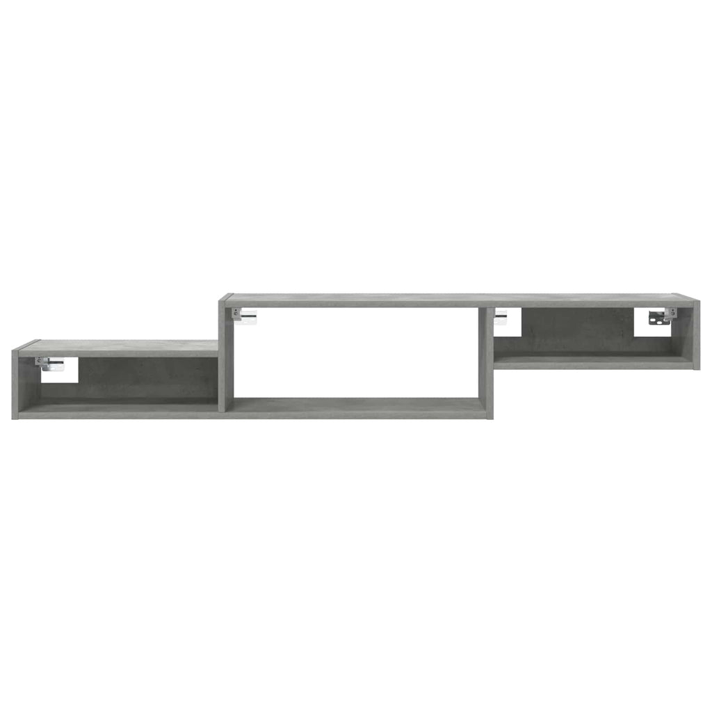 Wandmontierter TV-Schrank Wandhalterung Betongrau