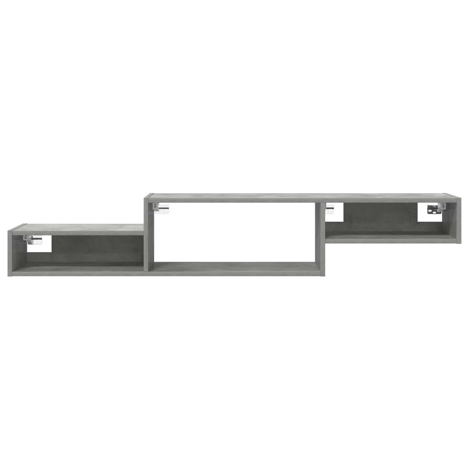 Wandmontierter TV-Schrank Wandhalterung Betongrau