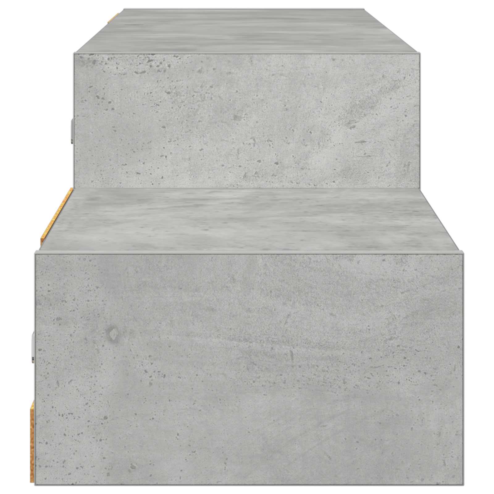 Wandmontierter TV-Schrank Wandhalterung Betongrau