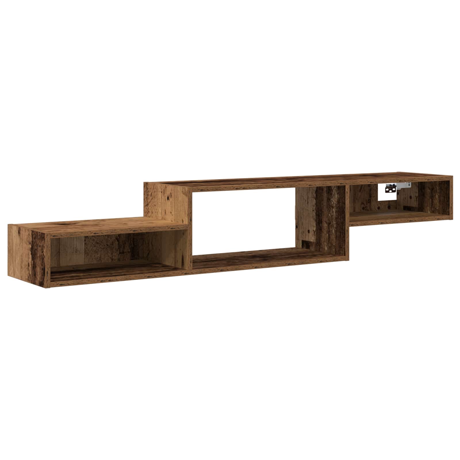 Wandmontierter TV-Schrank Wandhalterung Altholz