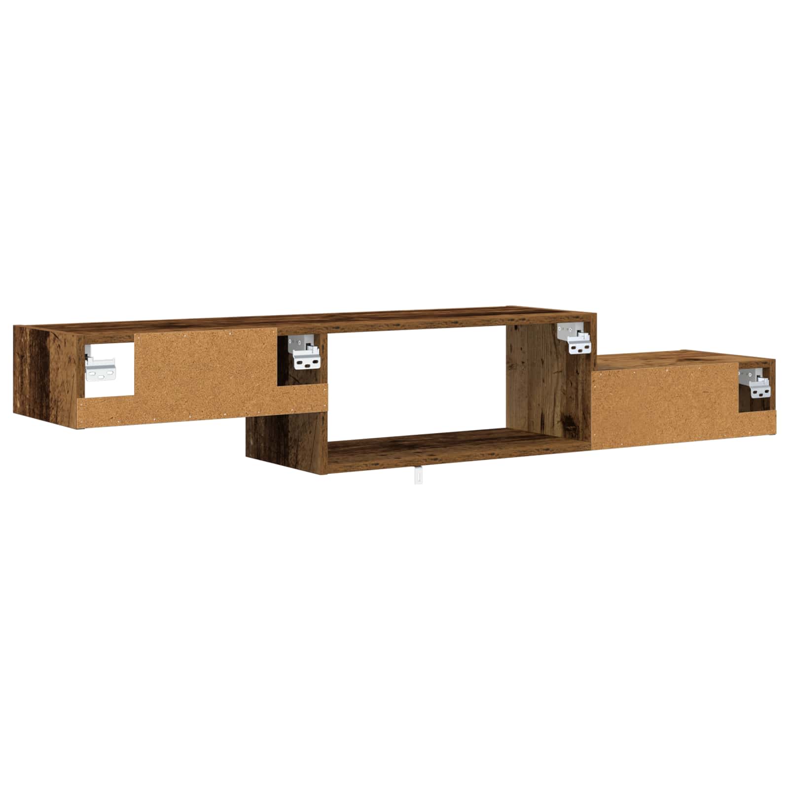 Wandmontierter TV-Schrank Wandhalterung Altholz