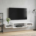 Wandmontierter TV-Schrank Wandhalterung Weiß 140 x 28 x 21 cm