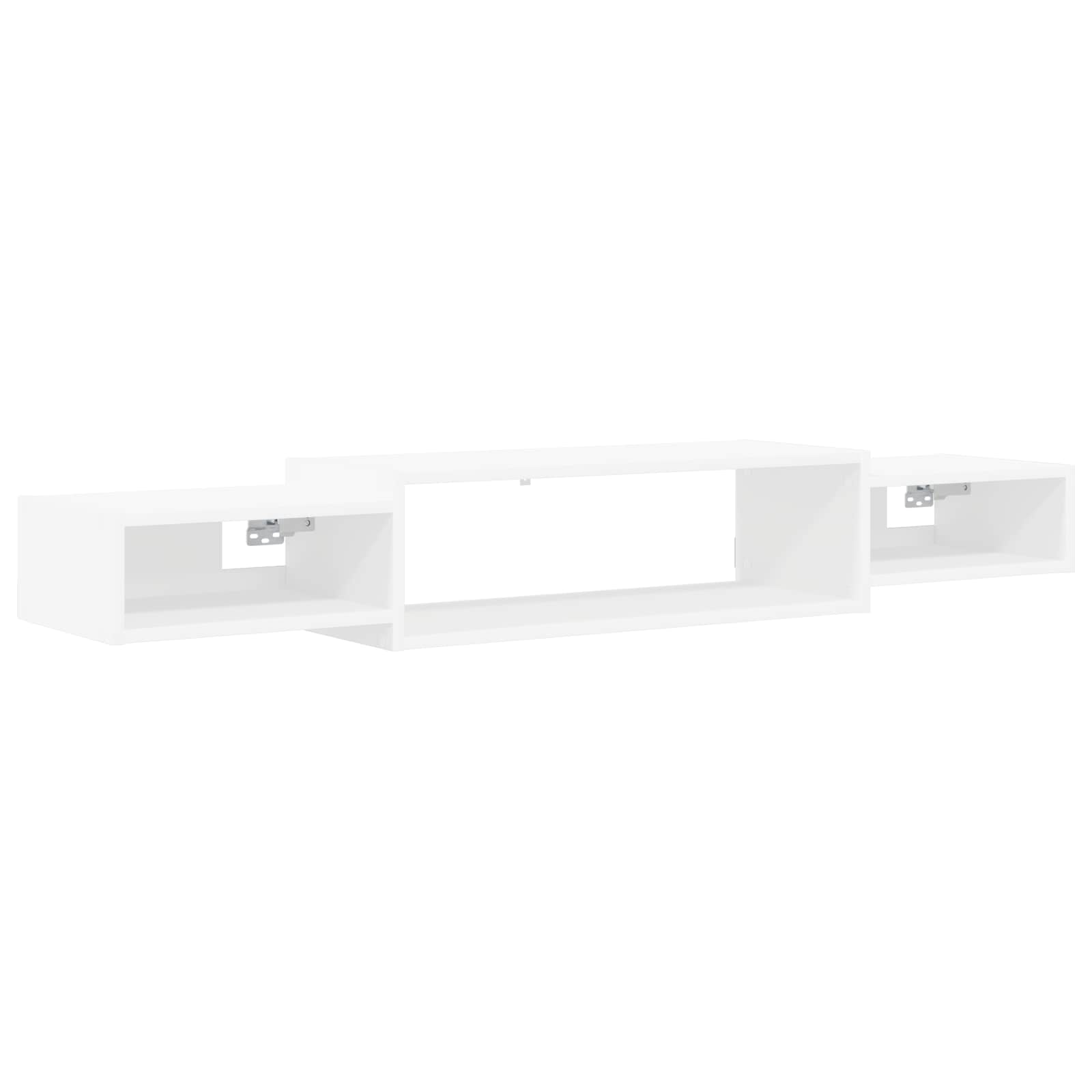 Wandmontierter TV-Schrank Wandhalterung Weiß 140 x 28 x 21 cm