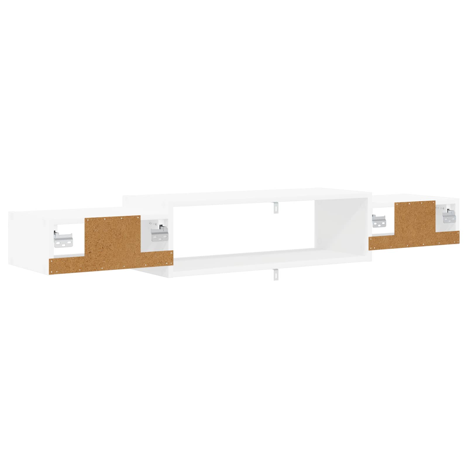 Wandmontierter TV-Schrank Wandhalterung Weiß 140 x 28 x 21 cm