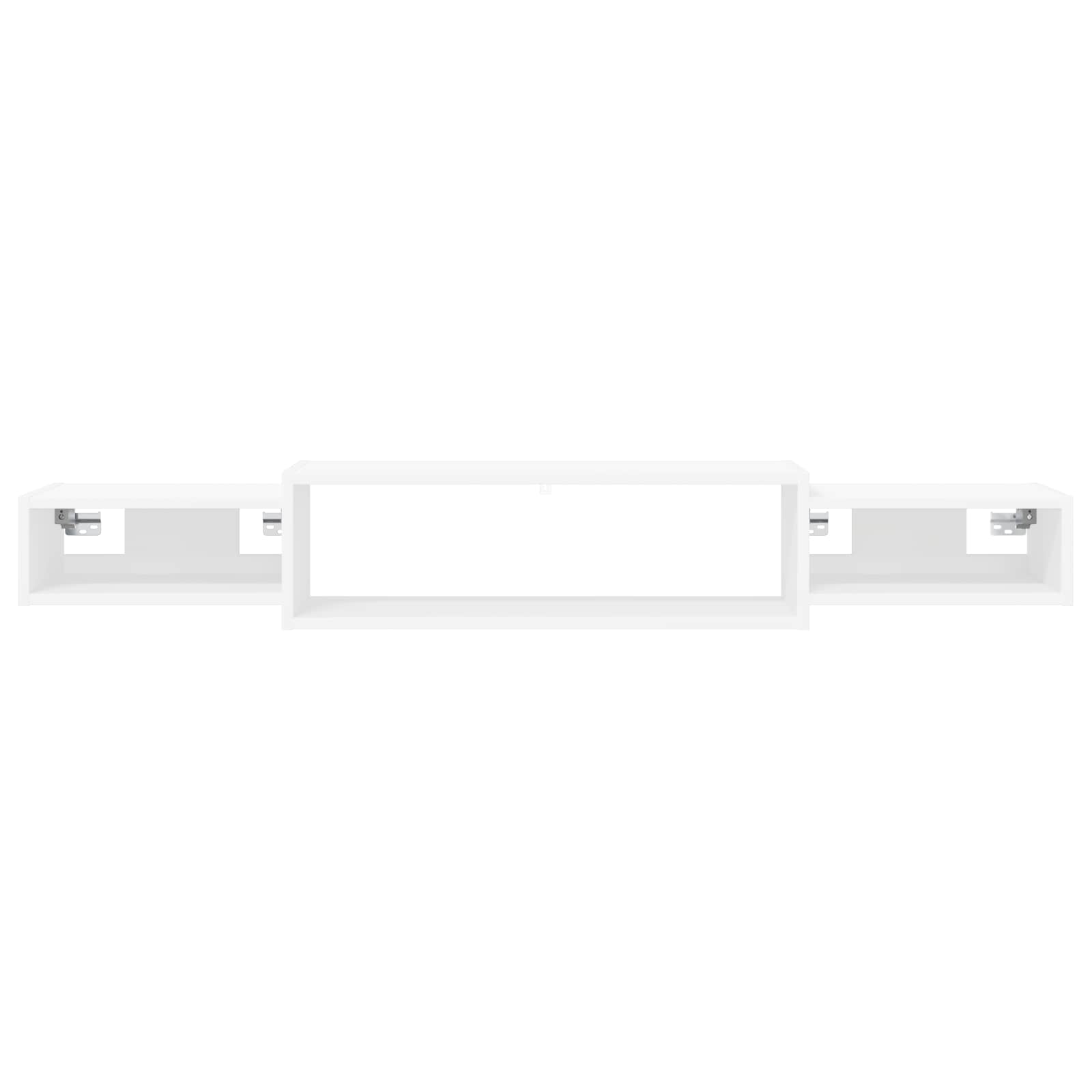 Wandmontierter TV-Schrank Wandhalterung Weiß 140 x 28 x 21 cm