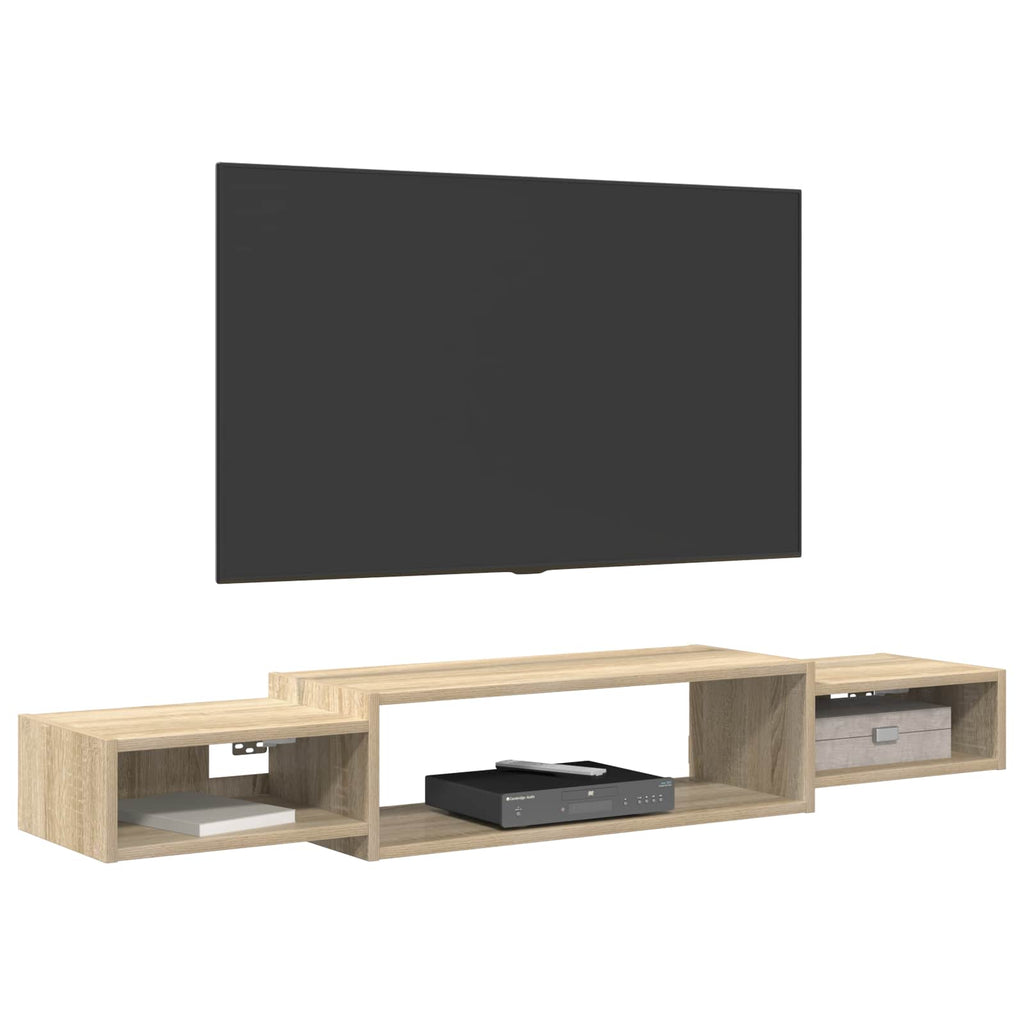 Wandmontierter TV-Schrank Wandhalterung Sonoma-Eiche