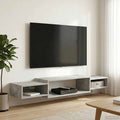 Wandmontierter TV-Schrank Wandhalterung Betongrau