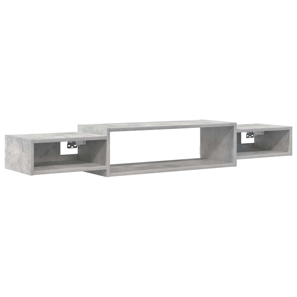 Wandmontierter TV-Schrank Wandhalterung Betongrau