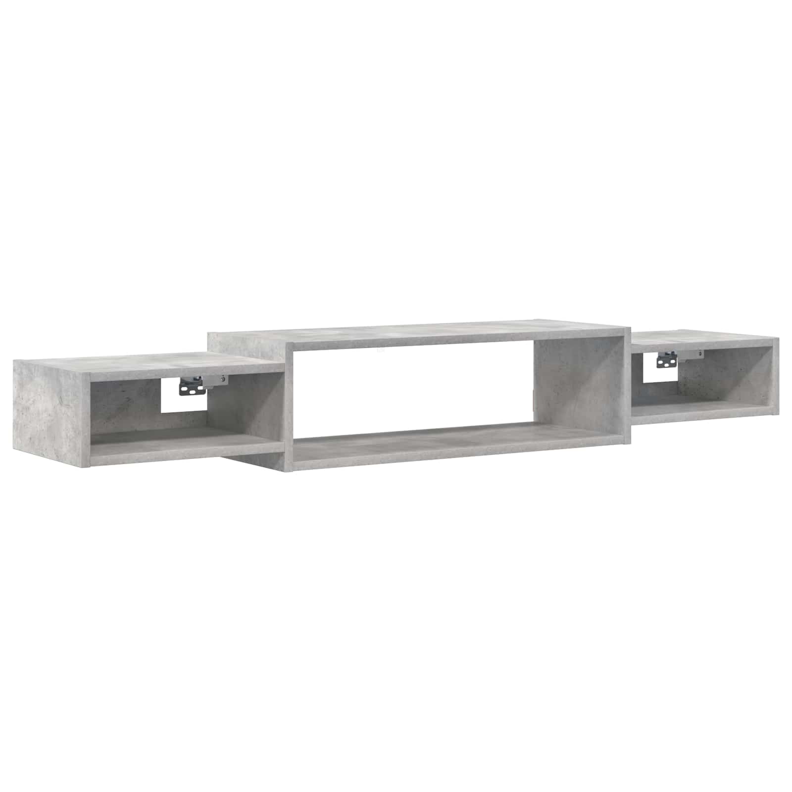 Wandmontierter TV-Schrank Wandhalterung Betongrau