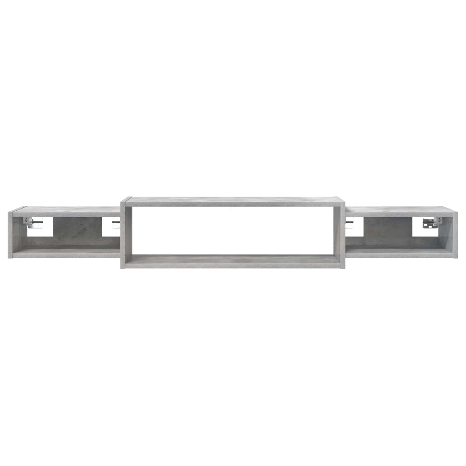 Wandmontierter TV-Schrank Wandhalterung Betongrau