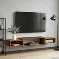 Wandmontierter TV-Schrank Wandhalterung Altholz