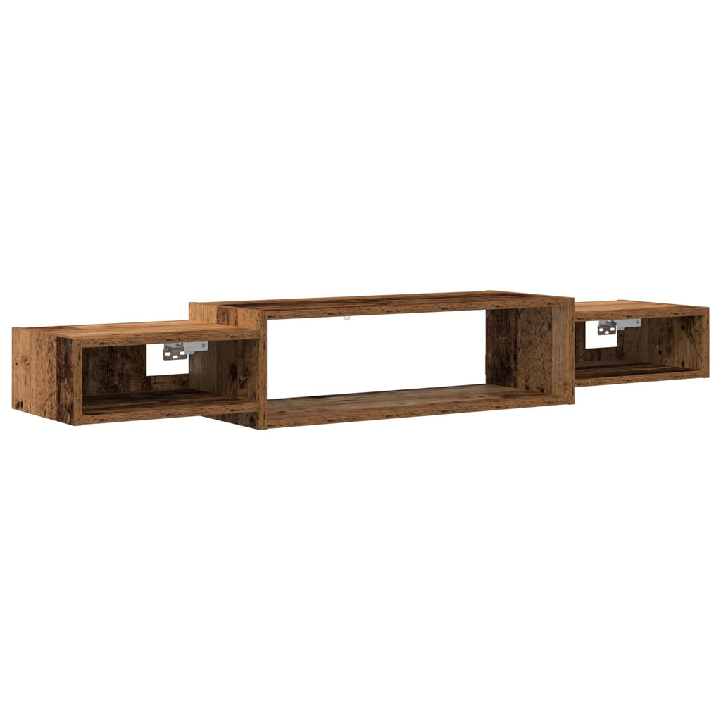 Wandmontierter TV-Schrank Wandhalterung Altholz