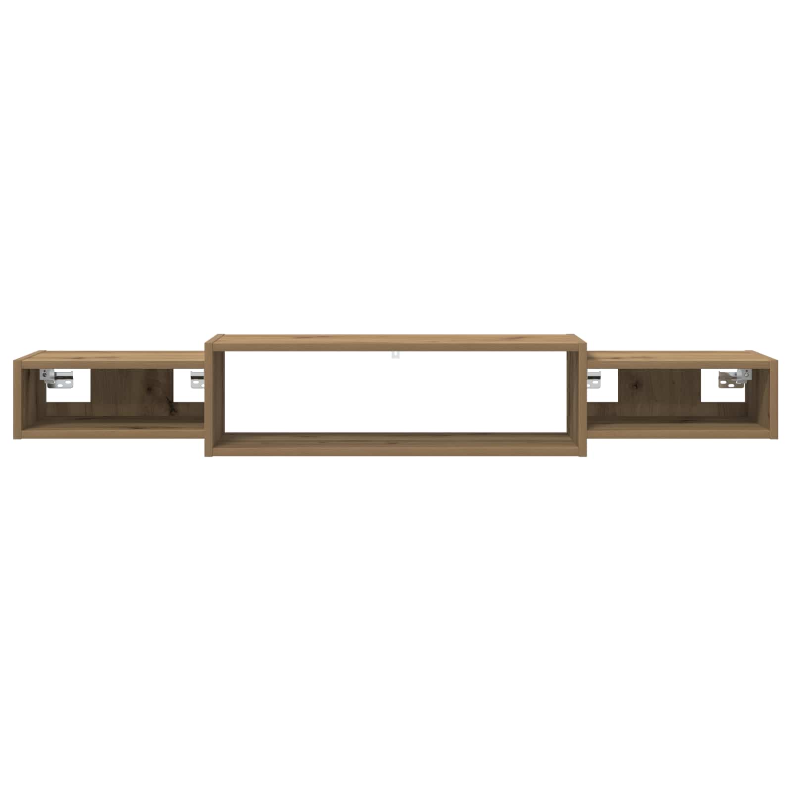 Wandmontierter TV-Schrank Wandhalterung Artisan-Eiche