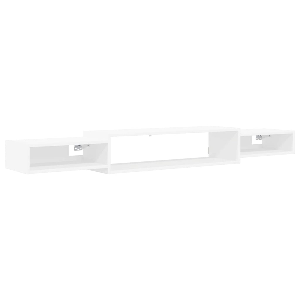 Wandmontierter TV-Schrank Wandhalterung Weiß 180 x 28 x 21 cm