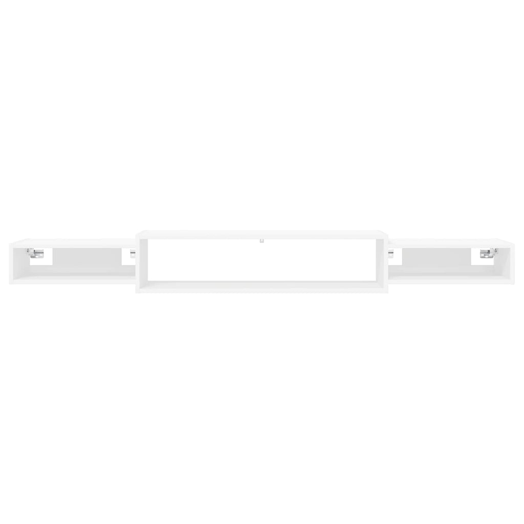 Wandmontierter TV-Schrank Wandhalterung Weiß 180 x 28 x 21 cm