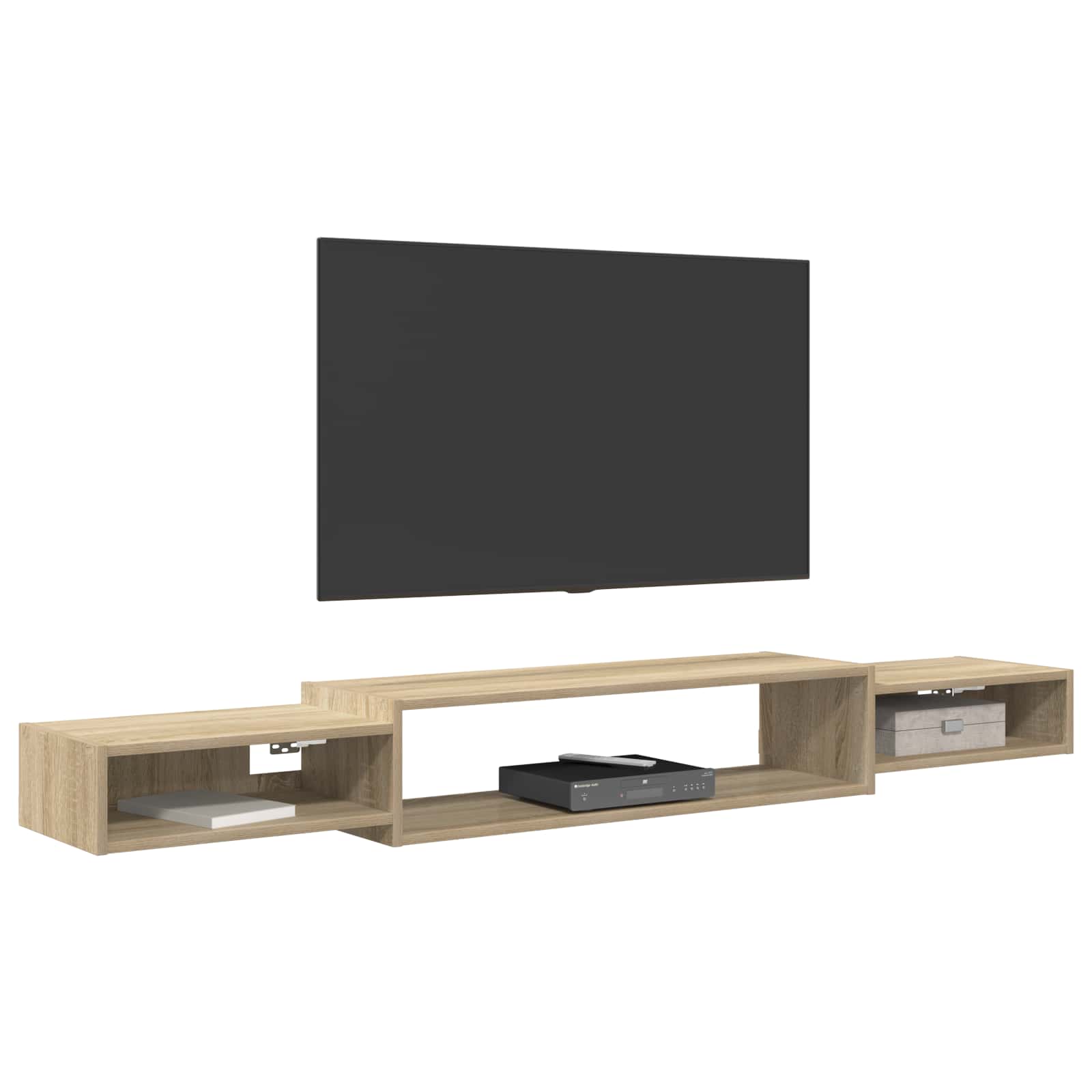 Wandmontierter TV-Schrank Wandhalterung Sonoma-Eiche