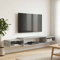 Wandmontierter TV-Schrank Wandhalterung Betongrau