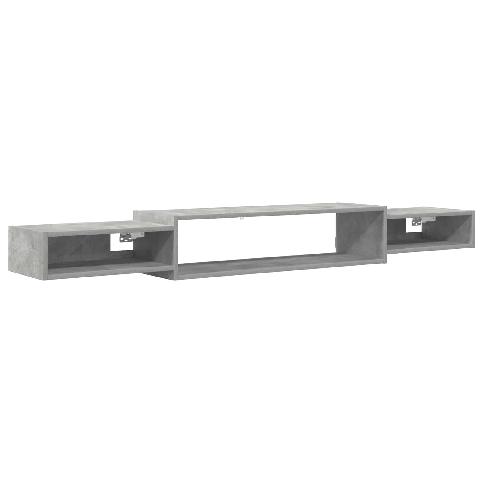 Wandmontierter TV-Schrank Wandhalterung Betongrau