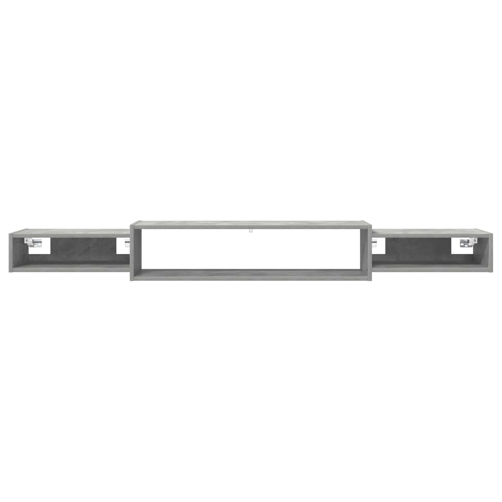 Wandmontierter TV-Schrank Wandhalterung Betongrau