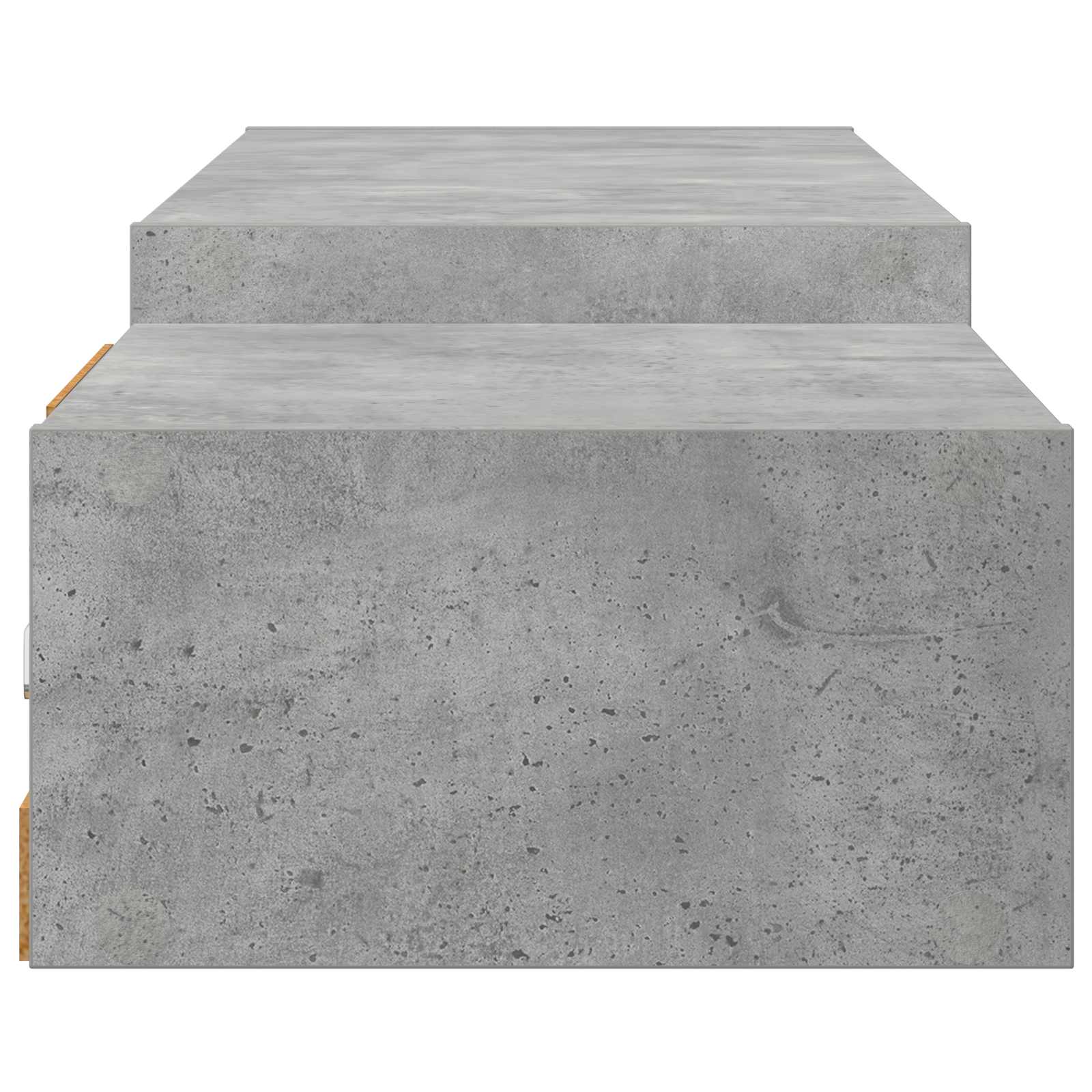 Wandmontierter TV-Schrank Wandhalterung Betongrau