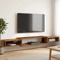 Wandmontierter TV-Schrank Wandhalterung Altholz