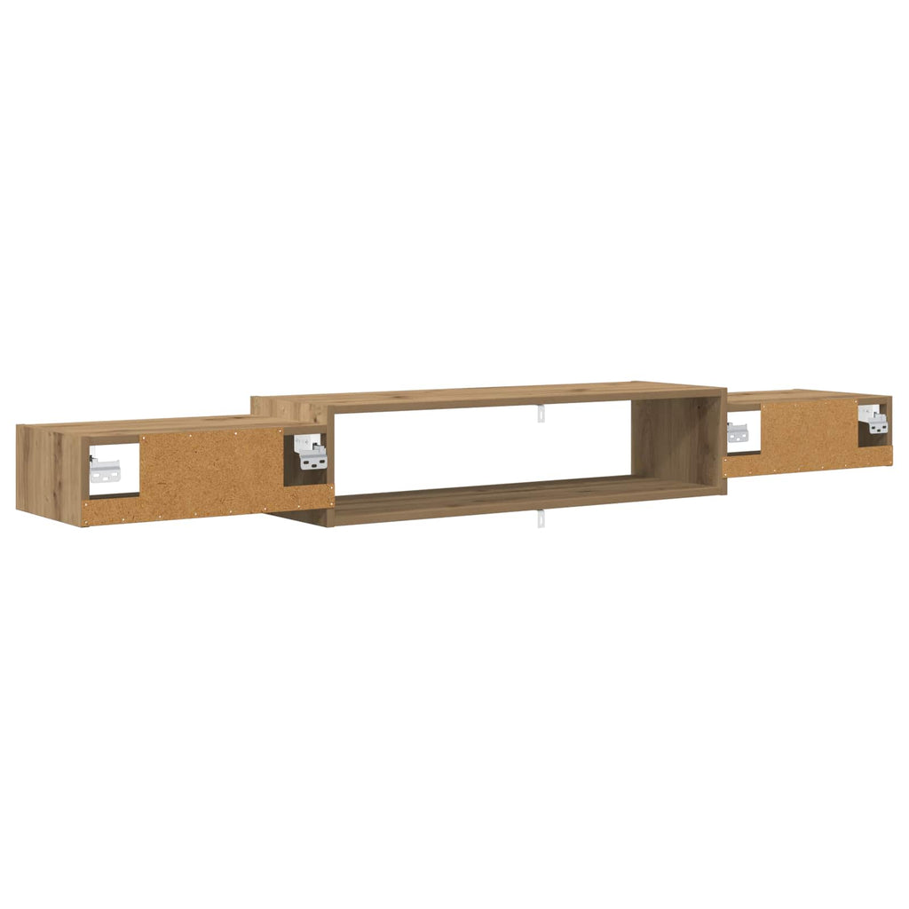 Wandmontierter TV-Schrank Wandhalterung Artisan-Eiche