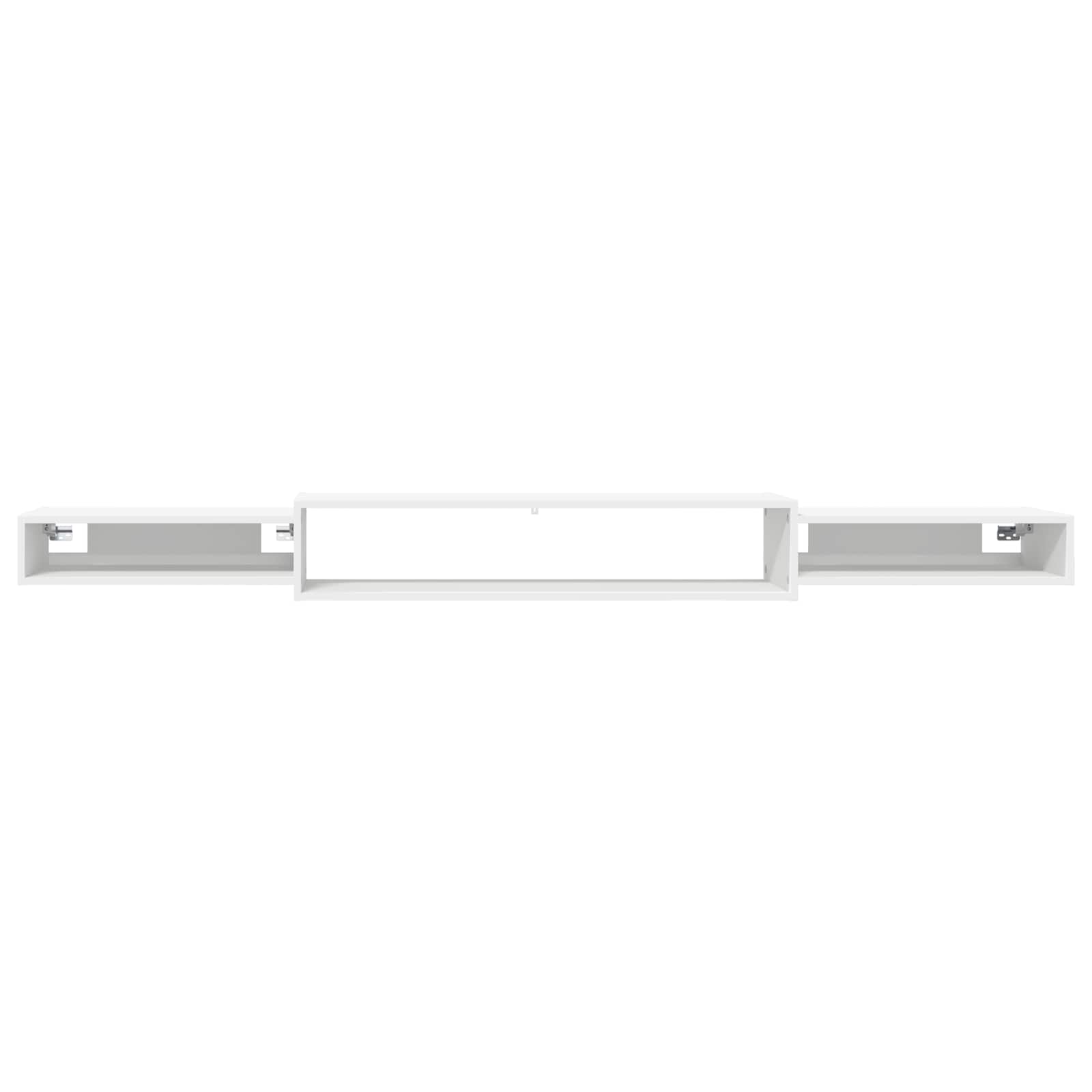 Wandmontierter TV-Schrank Wandhalterung Weiß 220 x 28 x 21 cm