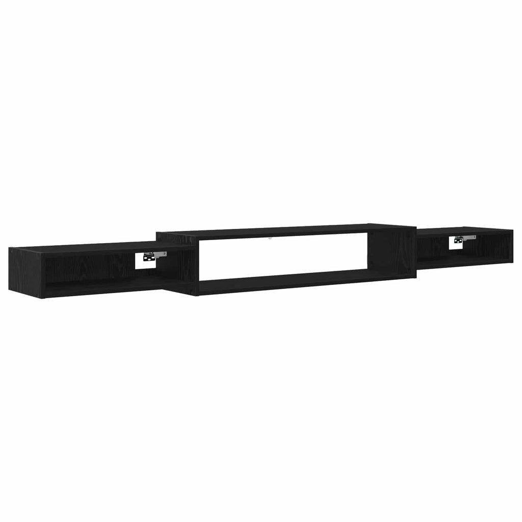 Wandmontierter TV-Schrank Wandhalterung Schwarze Eiche