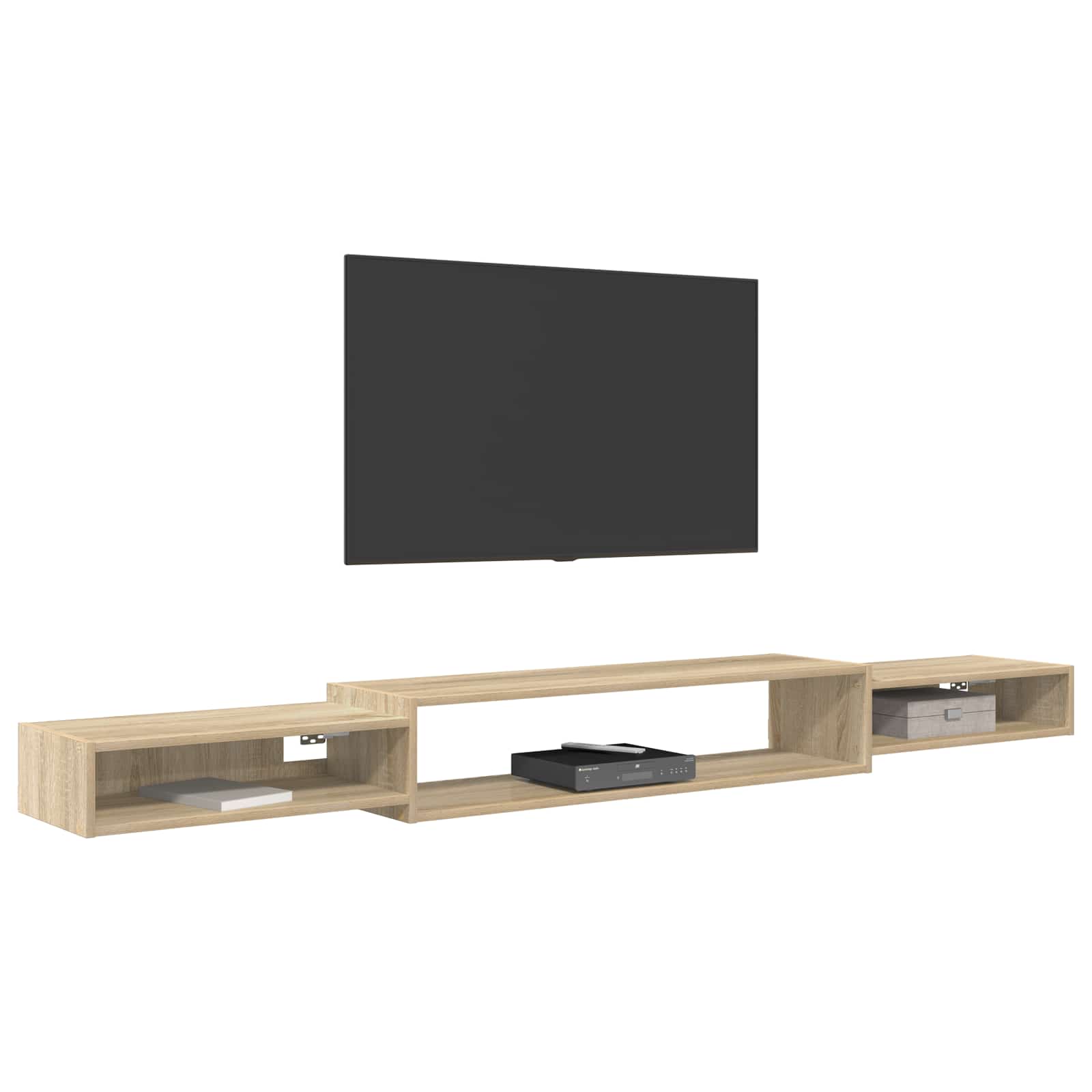 Wandmontierter TV-Schrank Wandhalterung Sonoma-Eiche