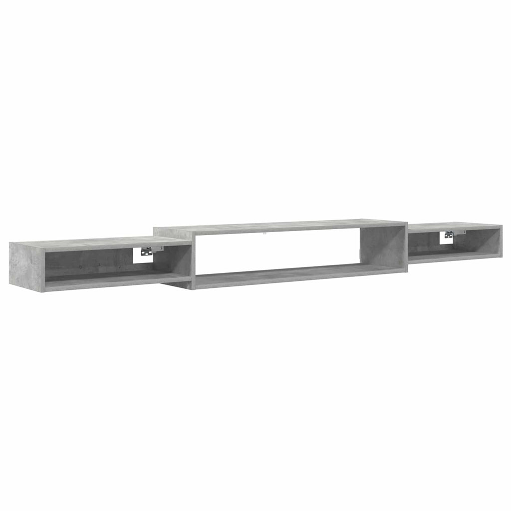 Wandmontierter TV-Schrank Wandhalterung Betongrau
