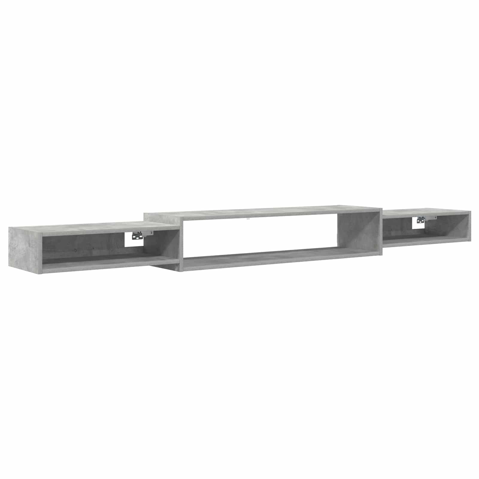 Wandmontierter TV-Schrank Wandhalterung Betongrau
